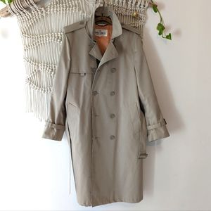 Vintage Tan Trench Coat 40R